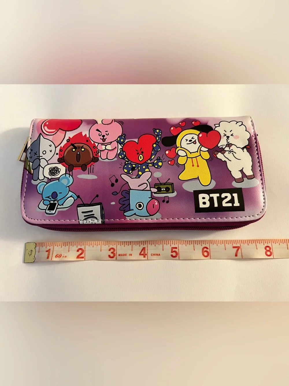 LINE FRIENDS X BTS BT21 Zipper Wallet